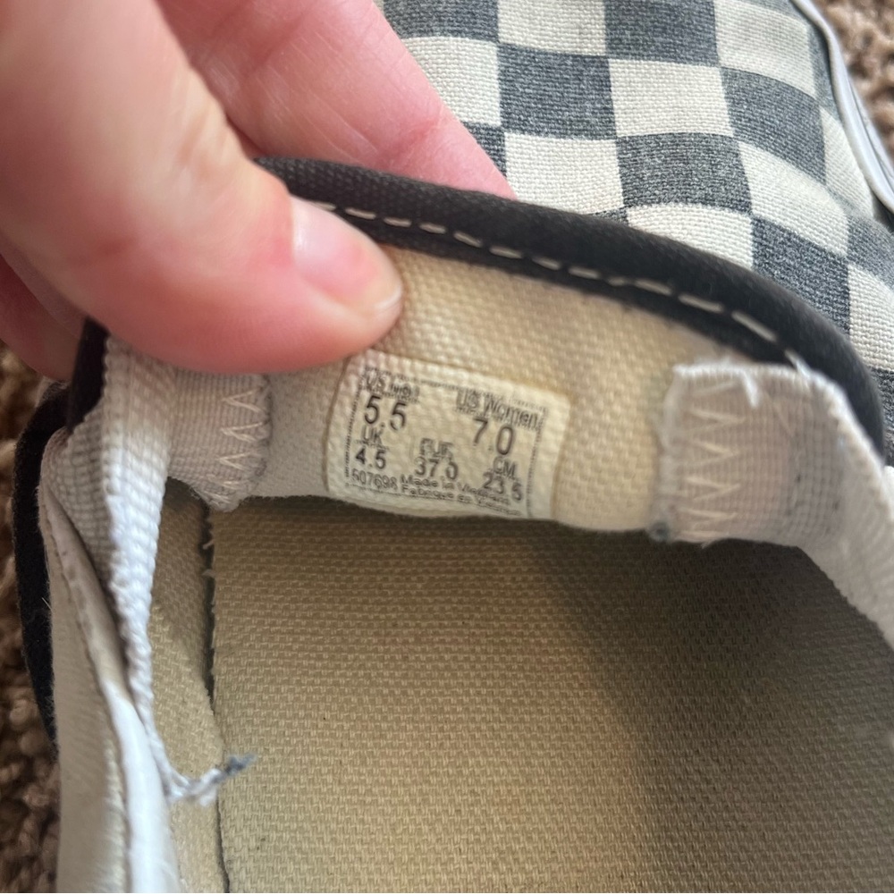 Vans Classic Slip-On Checkerboard Shoe - Picture 5 of 5